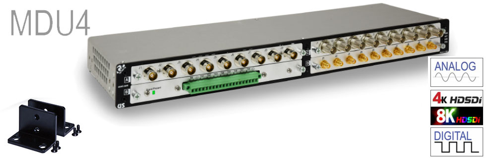 Modular Analog and Digital Signal Distribution MDU4 replaces ETL, Quintech and Evertz